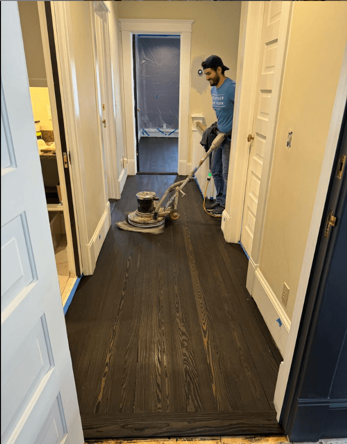 Flooring project 3 — refinishing or installation work.