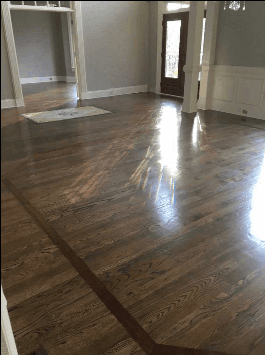 Flooring project 15 — refinishing or installation work.