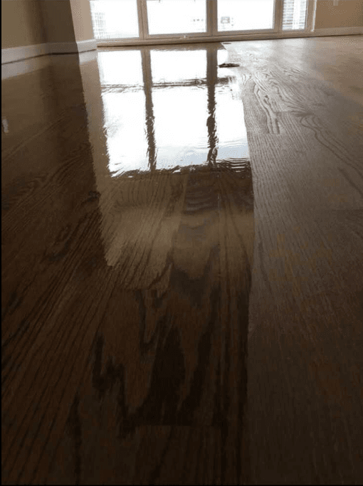 Flooring project 25 — refinishing or installation work.